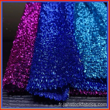 Tissu de paillettes tricotées de mode